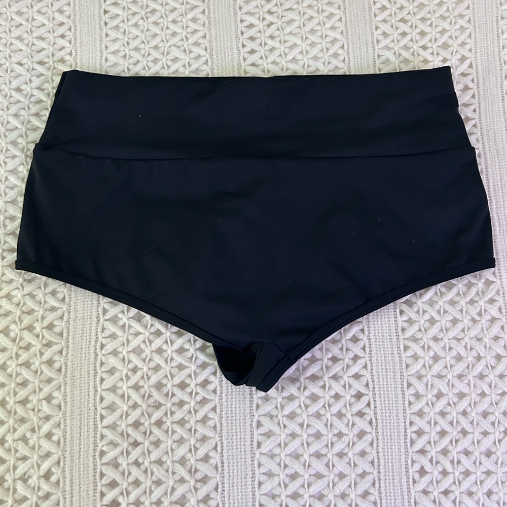 ⭐️High Waisted Bottoms Large Black Boyshort